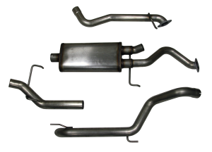 99-05 Lexus LX470, 99-05 Toyota Land Cruiser 100-Series Doug Thorley Catback Exhaust System - 2 Bolt Flanges, 16 Gauge, Stainless Steel