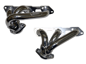 07-11 Jeep Wrangler Doug Thorley Shortie Header - 2 Bolt Flange, 14 Gauge, Stainless Steel