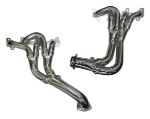 99-04 Jeep Grand Cherokee Doug Thorley Long Tube Tri Y Header with Y Pipes - 3 Bolt Flange, 14 Gauge, Steel