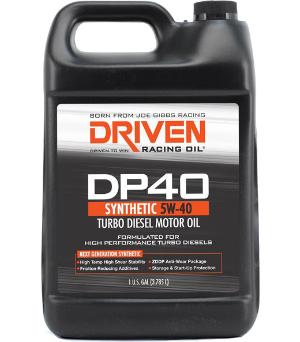 Diesel Trucks Driven Racing DP40 - High Zinc Synthetic Diesel Oil - 5w-40 Gallon Jug