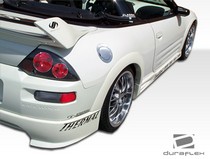 2000-2005 Mitsubishi Eclipse Duraflex Shine Flared Fender Flares Set, Front and Rear