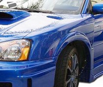 2004-2005 Subaru Impreza 4DR, Must be used in conjunction with complete wide body kit Duraflex C-GT Widebody Fenders, Front