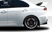 2008-2015 Mitsubishi Lancer Duraflex Evo X Look Rear Fender Flares, 4-piece