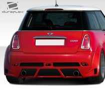 2002-2006 MINI Cooper Must be used in conjunction with complete wide body kit Duraflex Type Z Wide Body Rear Bumper