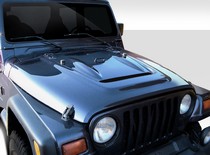 1997-2006 Jeep Wrangler Must be used with highline fenders Duraflex Heat Reduction Hood