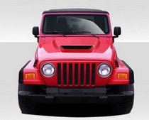 1997-2006 Jeep Wrangler Fits non highline fenders only Duraflex CV-X Hood