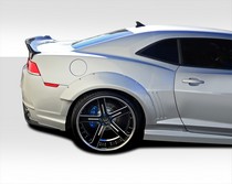 2010-2015 Chevrolet Camaro Duraflex Wide Body GT Concept Rear Fender Flares, 2 Piece