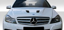 2012-2014 Mercedes C Class Duraflex Black Series Look Hood