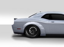 2008-2016 Dodge Challenger Duraflex Novara Wide Body Rear Fender Flares, 2 Piece