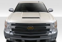 2007-2013 Chevrolet Silverado Duraflex RK-S Ram Air Hood, 1 Piece