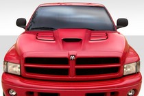 1994-2001 Dodge Ram Duraflex Viper Look Hood, 1 Piece