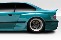 1992-1998 BMW 3 Series E36 2DR, 1992-1998 BMW M3 E36 2DR Duraflex Circuit Rear Fender Flares