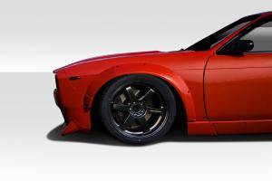 1995-1998 Nissan 240sx S14 Duraflex RBS V2 Wide Body Front Fenders - 2 Piece