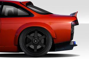 1995-1998 Nissan 240sx S14 Duraflex RBS V2 Wide Body Rear Fender Flares - 2 Piece