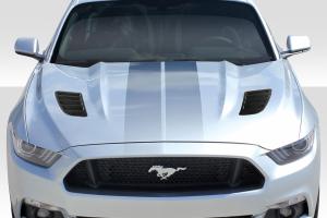 2015-2017 Ford Mustang Duraflex R-Spec Hood Vents - 2 Piece