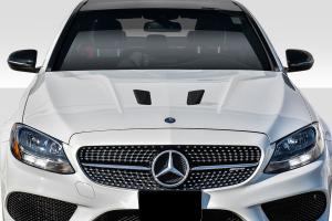 2015-2019 Mercedes C Class W205 Duraflex C63 Look Hood - 1 Piece