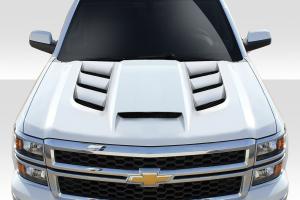 2014-2015 Chevrolet Silverado Duraflex Viper Look Hood - 1 Piece