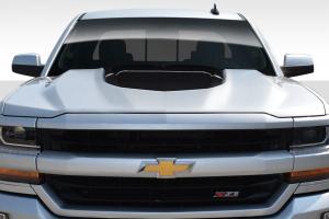 2016-2018 Chevrolet Silverado Duraflex ZL1 V2 Look Hood - 1 Piece