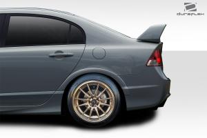 2006-2011 Honda Civic 4DR ( fits JDM Civic only ) Duraflex Type M Rear Fender Flares - 4 Piece ( fits JDM Civic only )