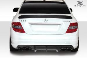 2008-2011 Mercedes C Class / C63 W204 Duraflex Super Fin Rear Diffuser - 1 Piece ( fits AMG Bumper only )