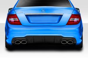 2012-2014 Mercedes C Class / C63 W204 Duraflex C63 Look Rear Diffuser - 1 Piece ( For AMG Bumper only)