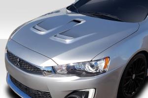 2008-2017 Mitsubishi Lancer, 2008-2017 Mitsubishi Lancer Evolution 10 Duraflex D Spec Hood - 1 Piece