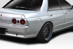 1989-1994 Nissan Skyline 4DR R32 Duraflex X Factor Rear Fender Flares - 4 Piece