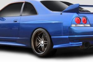 1995-1998 Nissan Skyline R33 2DR Duraflex LDE Wide Body Rear Fender Flares - 2 Piece