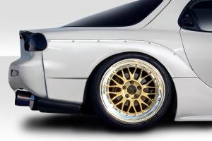 1993-1997 Mazda RX-7 Duraflex RE GT Wide Body Rear Fender Flares - 2 Piece