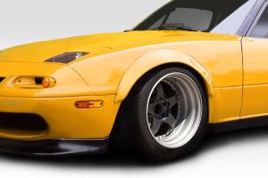 1990-1997 Mazda Miata Duraflex Rocket Wide Body Front Fender Flares - 4 Piece