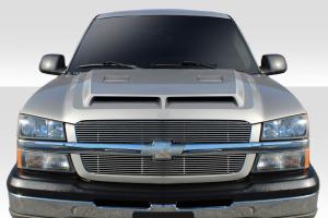 2002-2006 Chevrolet Avalanche (w/o cladding), 2003-2005 Chevrolet Silverado Duraflex GT500 Hood - 1 Piece