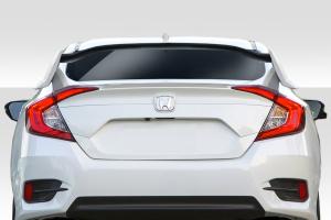 2012-2015 Honda Civic 4DR Duraflex Type R Look Rear Wing Spoiler - 3 Piece