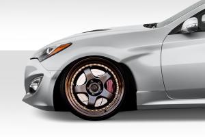 2010-2016 Hyundai Genesis Coupe 2DR Duraflex MSR V1 40mm Front Fenders  - 4 Piece