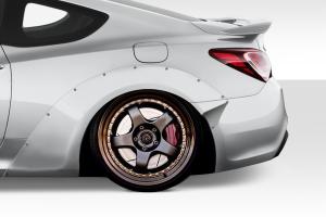 2010-2016 Hyundai Genesis Coupe 2DR Duraflex MSR V2 70mm Rear Fender Flares - 4 Piece