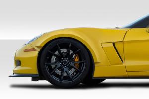 2005-2013 Chevrolet Corvette C6 (Fits base model only.) Duraflex D Sport Front Fender Flares - 2 Piece