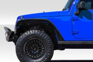 2007-2018 Jeep Wrangler Duraflex Rugged Front Fenders - 2 Piece