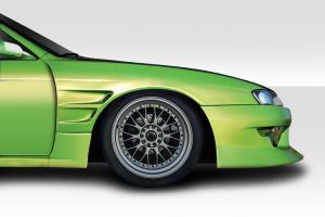 1997-1998 Nissan 240SX S14 Duraflex D1 Sport 30mm Front Fenders - 2 Piece