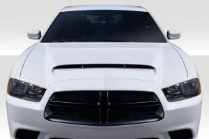 2011-2014 Dodge Charger Duraflex Demon Look Hood - 1 Piece