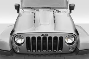 2007-2018 Jeep Wrangler Duraflex AVG Hood - 1 Piece