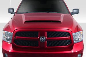 2009-2018 Dodge Ram 1500 Duraflex Demon Look Hood - 1 Piece