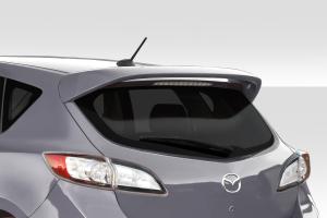 2010-2013 Mazda 3 Duraflex Turbo Look Rear Roof Wing Spoiler- 1 Piece