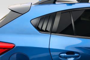 2018-2023 Subaru XV Crosstrek Duraflex Fennec Outdoors Edition Rear Window Scoops - 2 Piece