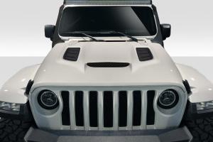 2019-2021 Jeep Wrangler JL Gladiator JT Duraflex Vortex Look Hood - 1 Piece