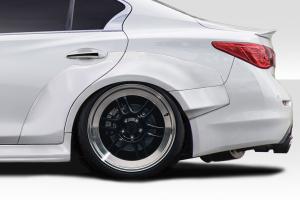 2014-2020 Infiniti Q50 Duraflex Redline Wide Body Rear Fender Flares - 6 Piece