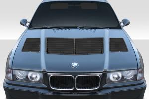 1992-1998 BMW M3 E36 2DR Convertible Duraflex GT1 Hood Vents - 3 Piece