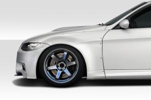 2006-2011 BMW 3 Series E90 4DR Duraflex HX Wide Body Front Fender Flares - 2 Piece