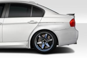 2006-2011 BMW 3 Series E90 4DR Duraflex HX Wide Body Rear Fender Flares - 2 Piece