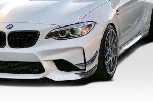 2016-2020 BMW M2 F87 Duraflex GT4 Look Front Bumper Canards - 4 Piece