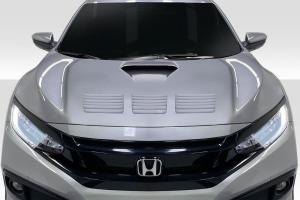 2017-2020 Honda Civic TypeR Duraflex EVS Hood - 1 Piece