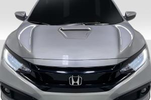 2016-2021 Honda Civic Duraflex Type R Look Hood - 1 Piece